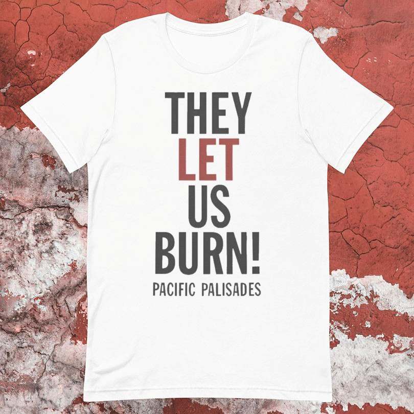 They Let Us Burn Pacific Palisades T-Shirt Gift Ideas For Dad