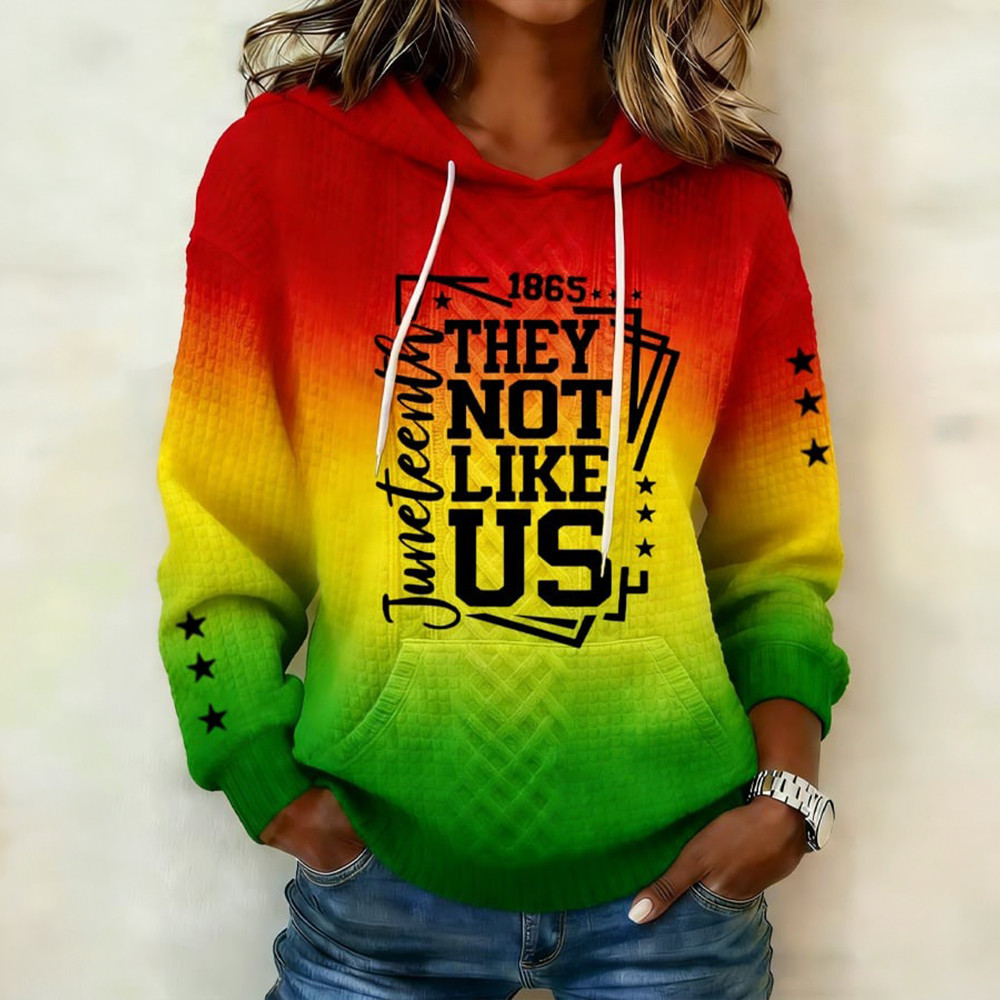 They Not Like Us 1865 Hoodie Black History Month Apparel Present For Black History
