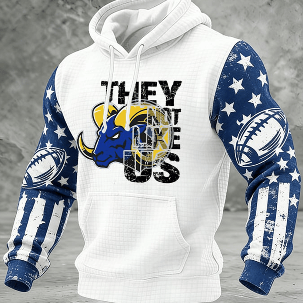 They Not Like Us Los Angeles Rams Hoodie Los Angeles Rams Apparel Football Presents