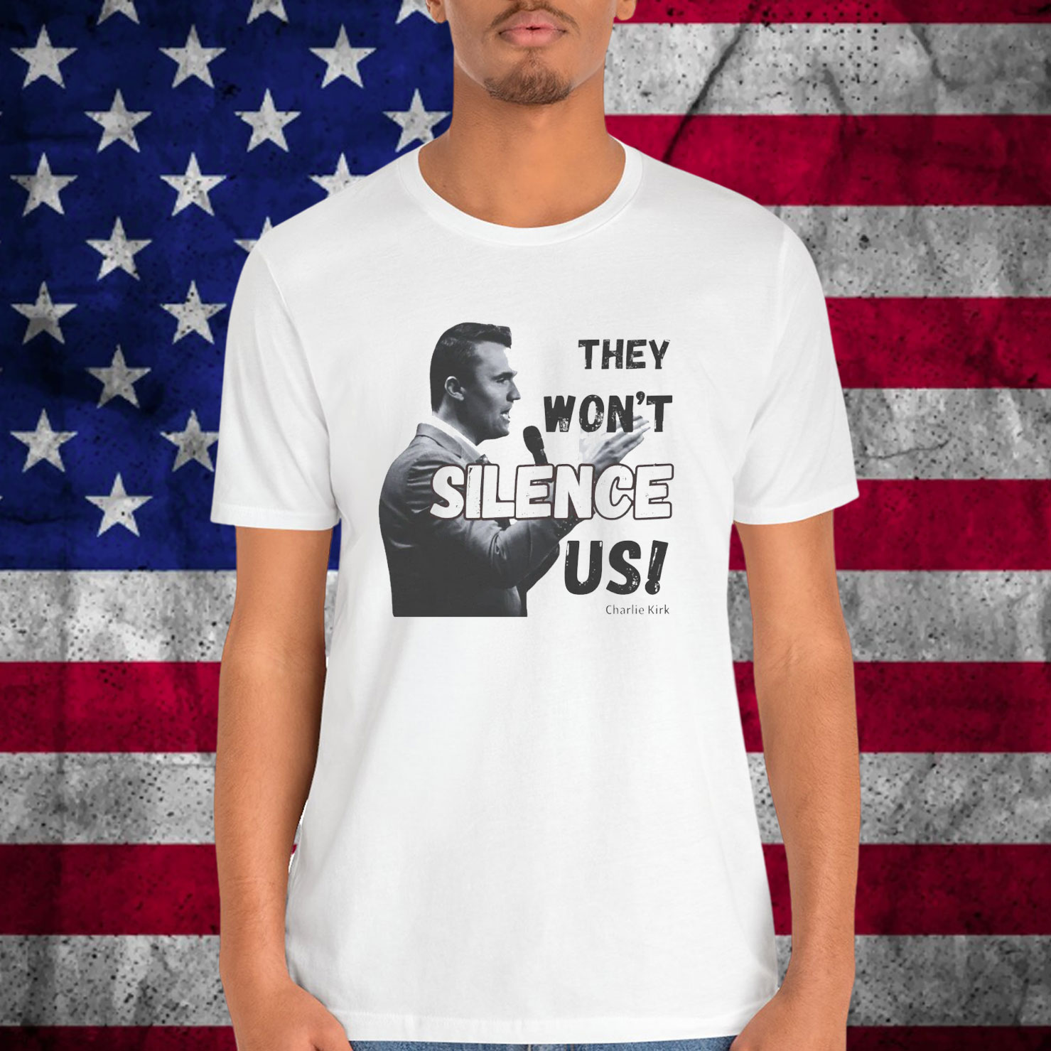 They Wont Silence Us Charlie Kirk T-Shirt