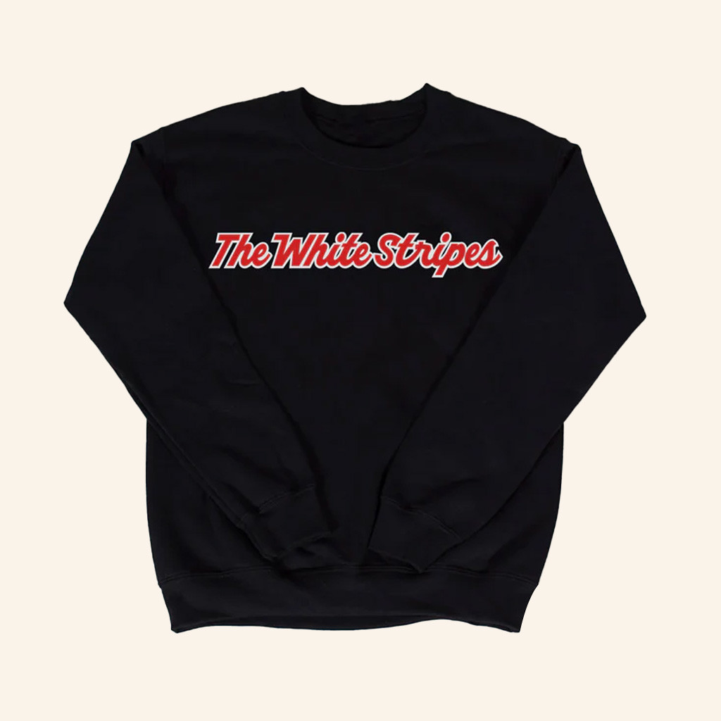 Third Man Records Merch White Stripes Chenille Sweatshirt Xmas Gifts For Him Third Man Records Merch White Stripes Chenille Sweatshirt Xmas Gifts For Him