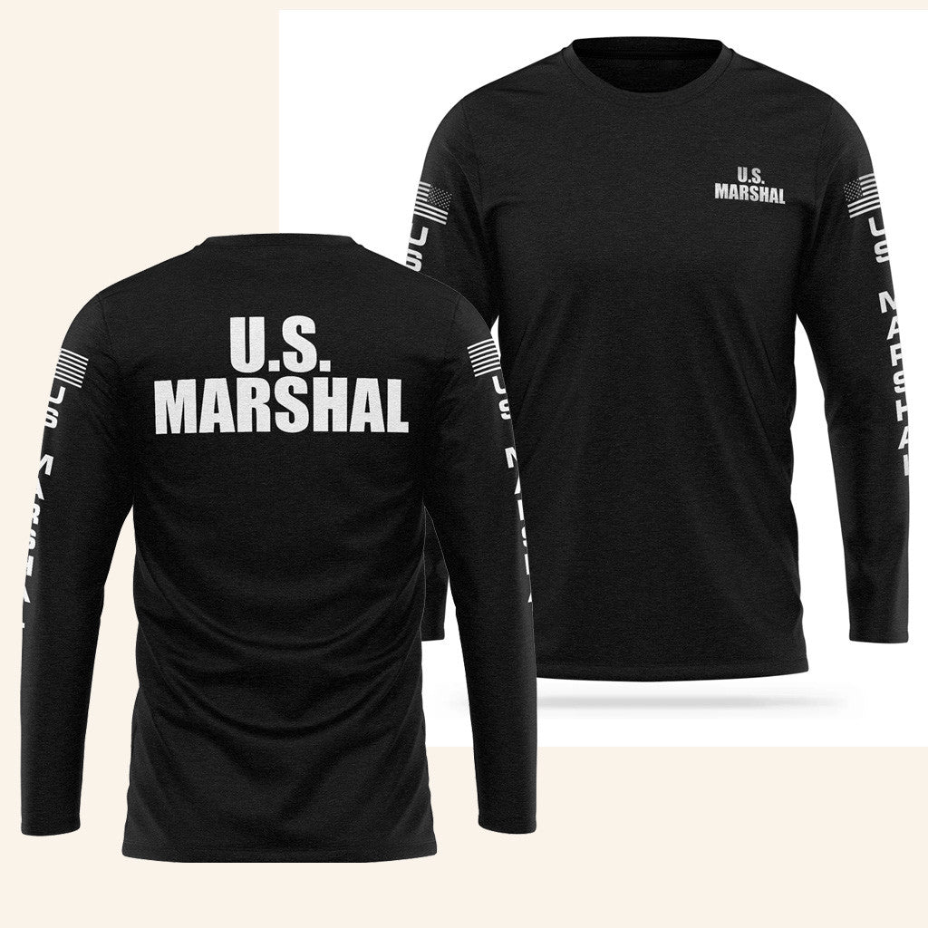 Thirteenfiftyapparel Merch US Marshal Sleeve Shirt Gifts For Him Thirteenfiftyapparel Merch US Marshal Sleeve Shirt Gifts For Him