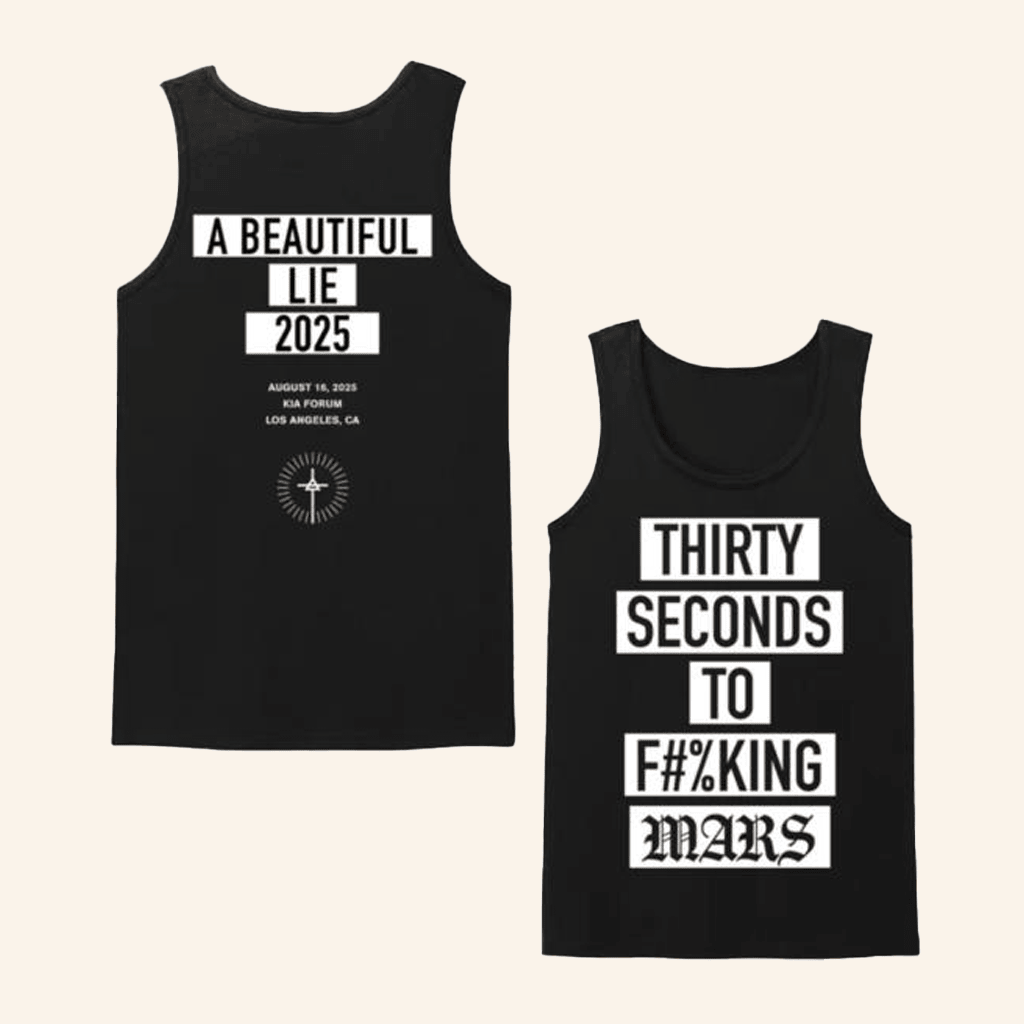 Thirty Seconds To Mars Merch A Beautiful Lie 20Th Anniversary Tstfm Censored Tank Gifts For Him Thirty Seconds To Mars Merch A Beautiful Lie 20Th Anniversary Tstfm Censored Tank Gifts For Him