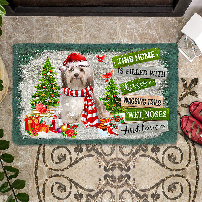 This Home Is Filled With Kisses Havanese Doormat Dog Themed Doormats Gifts For New Dog Owners