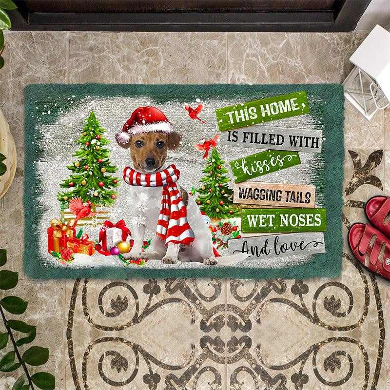 This Home Is Filled With Kisses Jack Russell Terrier Pet Door Mat Best Gifts For Dog Lovers