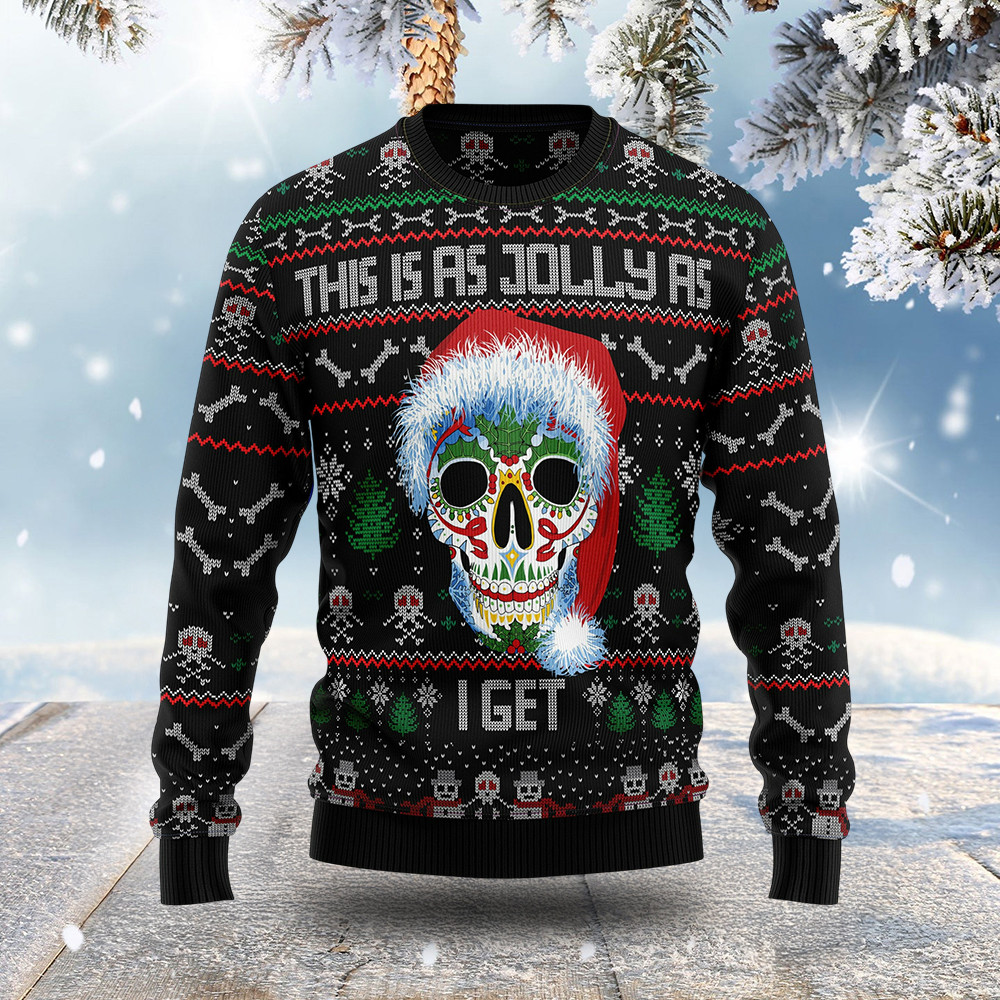 This Is A Jolly As I Get Ugly Christmas Sweater Merry Xmas Clothing Funny Christmas Gifts