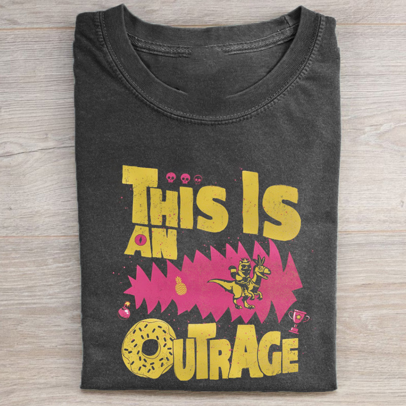 This Is An Outrage T-Shirt Best In Dungeon Merchandise Gift For Cat Mom