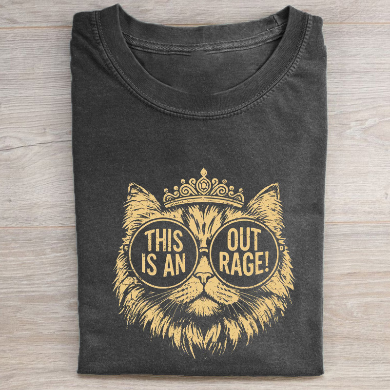 This Is An Outrage T-Shirt God Damnit Donut Shirt Father Day Cat Gift