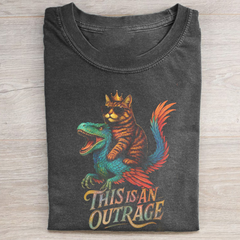 This Is An Outrage T-Shirt The Donut Holes Tee Gift For Cat Lover