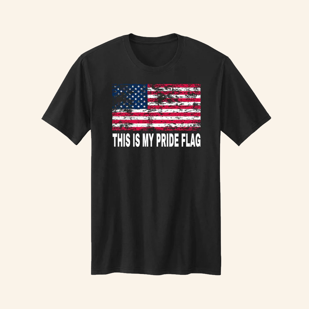 This Is My Pride Flag T-Shirt American Flag Shirt Patriotic Gifts For Men