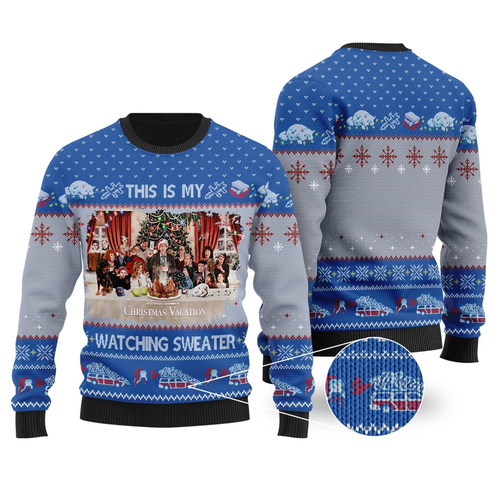 This Is My Watching Christmas Sweater Royal Unique Holiday Merch Gift for Home and Family