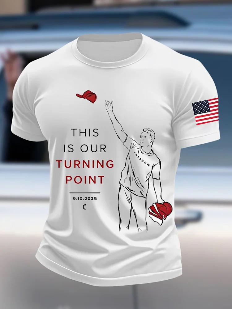 This Is The Turning Point Charlie Kirk Commemorative T-shirt Gift For America Supporters