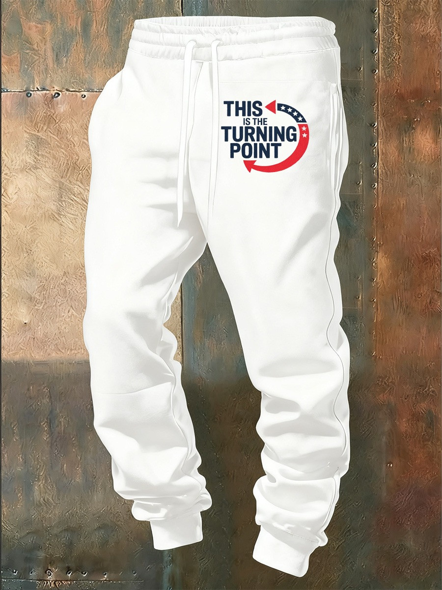 This Is The Turning Point Men's Sweatpants Patriotic Apparel Merch Gift For Him