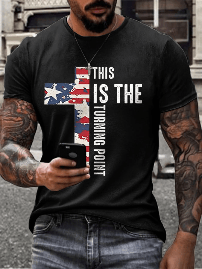 This Is The Turning Point Shirt Charlie Kirk Freedom Tee Shirts TPUSA Merch Store Gift for Dad