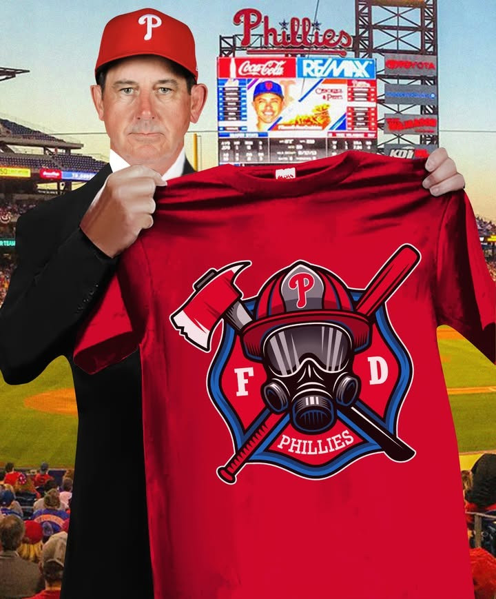 This Phillies Firefighter-Themed Shirt Presents For Baseball Lovers