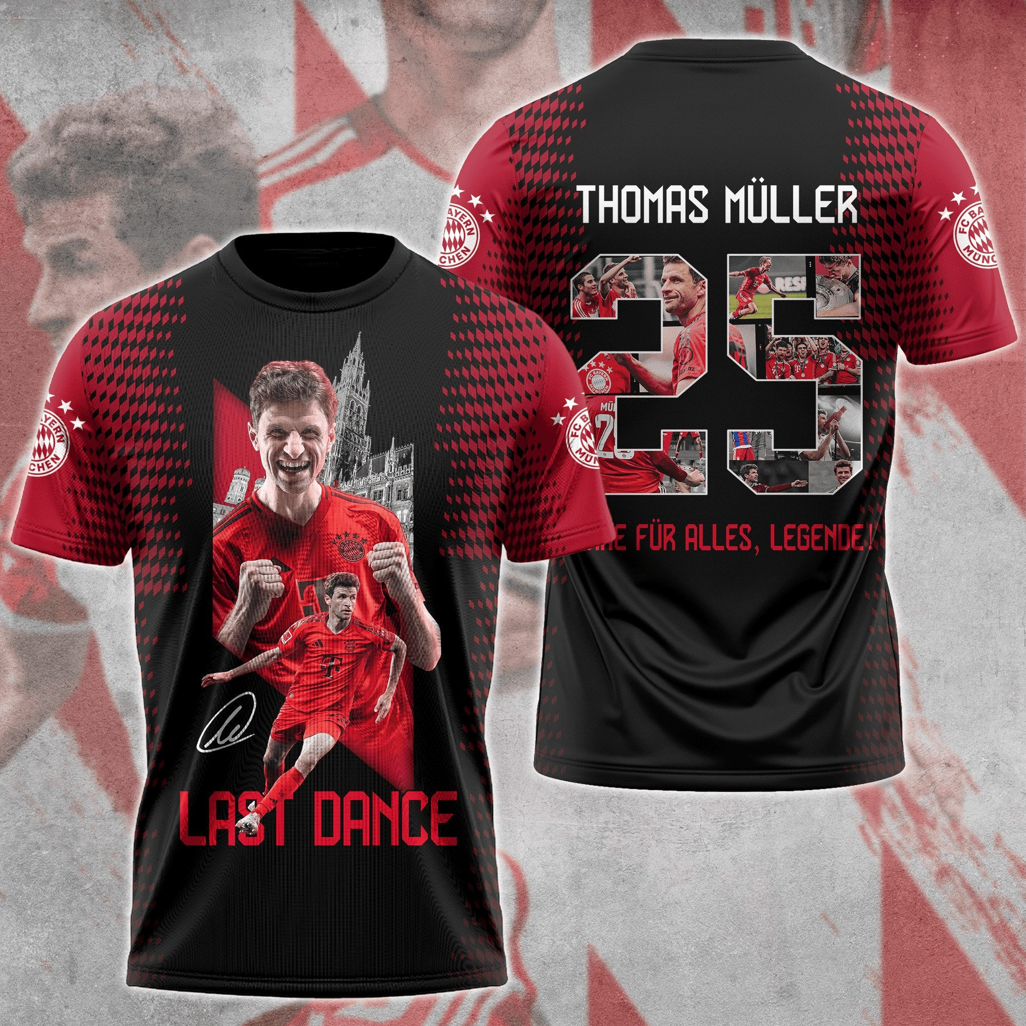 Thomas Muller For FC Bayern Munchen Shirt Football Fan Gift Ideas