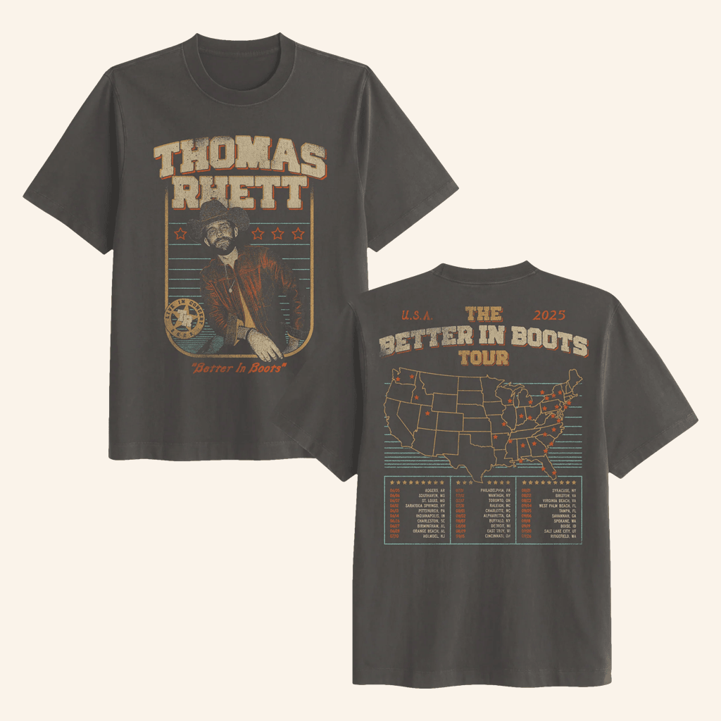 Thomas Rhett Merch 2025 Tour Photo T-Shirt Gifts For Fans