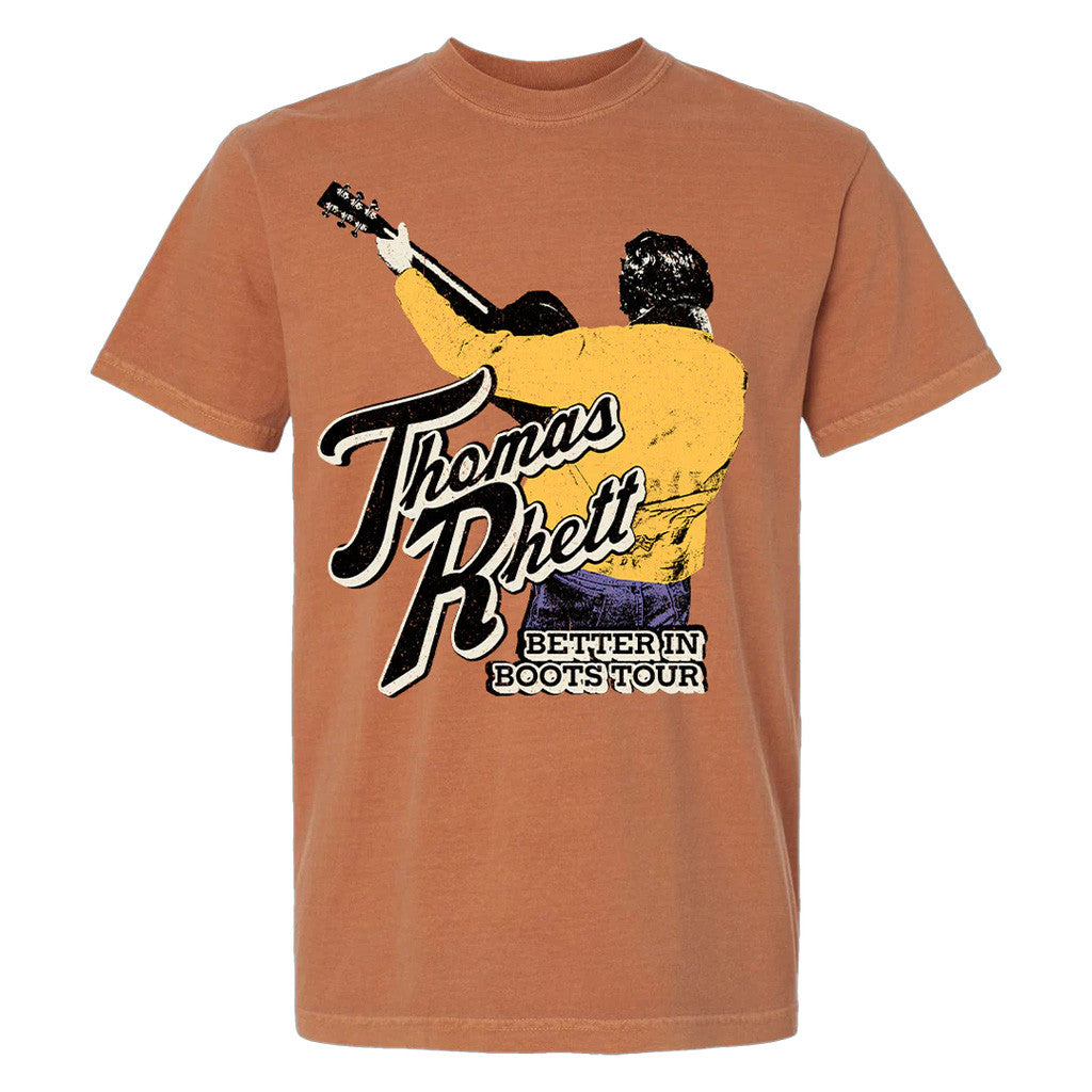 Thomas Rhett Merch Tour 2025 Better In Boots Retro T-Shirt Gifts For Dad Thomas Rhett Merch Tour 2025 Better In Boots Retro T-Shirt Gifts For Dad