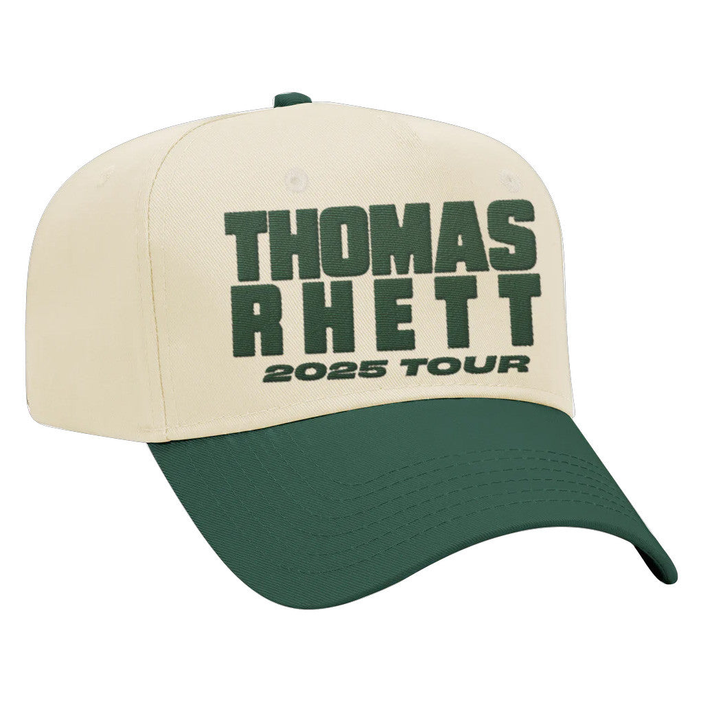 Thomas Rhett Merch Tour 2025 Tour Two Tone Embroidered Hat Gifts For Fans Thomas Rhett Merch Tour 2025 Tour Two Tone Embroidered Hat Gifts For Fans