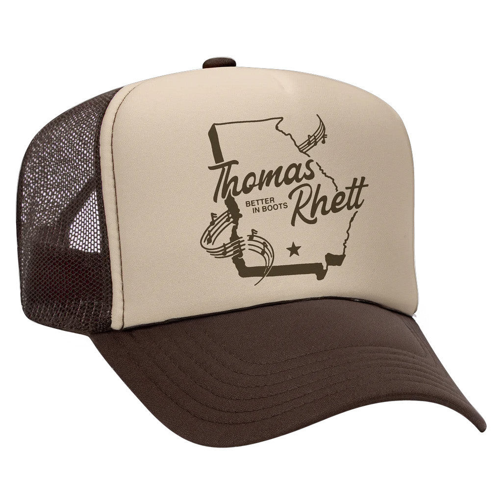 Thomas Rhett Merch Tour 2025 TR Georgia Original Foam Trucker Hat Gifts For Him Thomas Rhett Merch Tour 2025 TR Georgia Original Foam Trucker Hat Gifts For Him