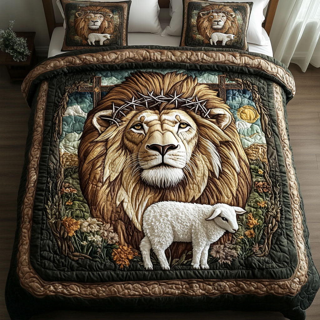 Thorn And Redemption Quilted Bedding Set Lovely Bedroom Gift Idea for Housewarming