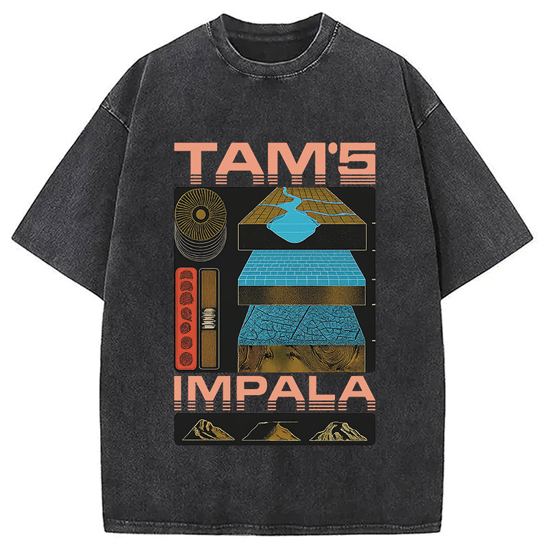 Thought Advancement Washed T-Shirt Cool Urban Street Style Shirt Gifts For BFF