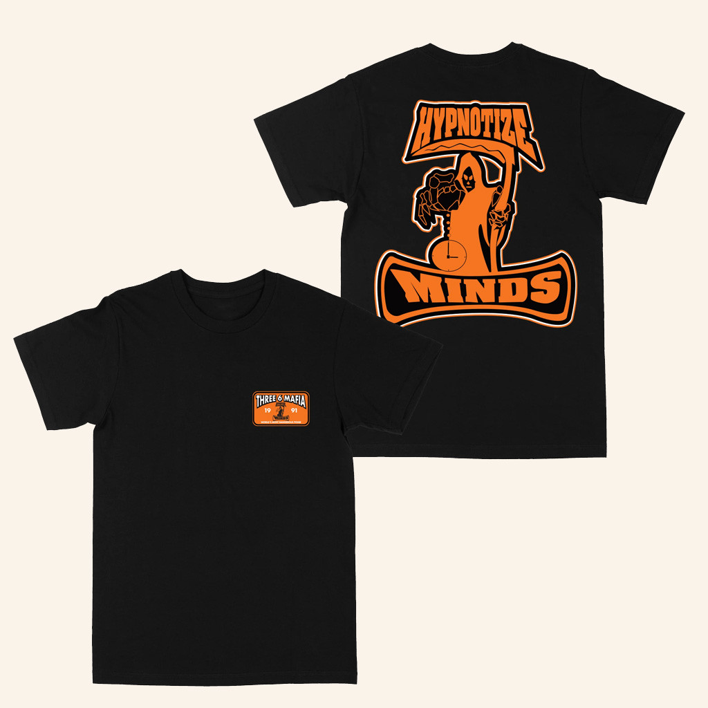 Three 6 Mafia Merch Hypnotize Established Logo Black T-Shirt Christmas Gift Ideas For Dad