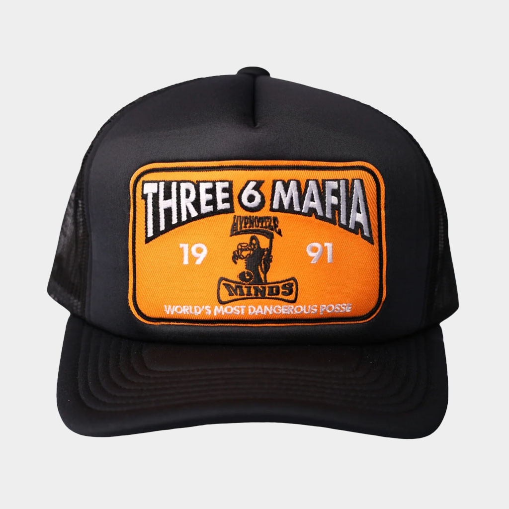 Three 6 Mafia Merch Hypnotize Established Trucker Hat Three 6 Mafia Hat Gifts For Husband-1 Three 6 Mafia Merch Hypnotize Established Trucker Hat Three 6 Mafia Hat Gifts For Husband-1