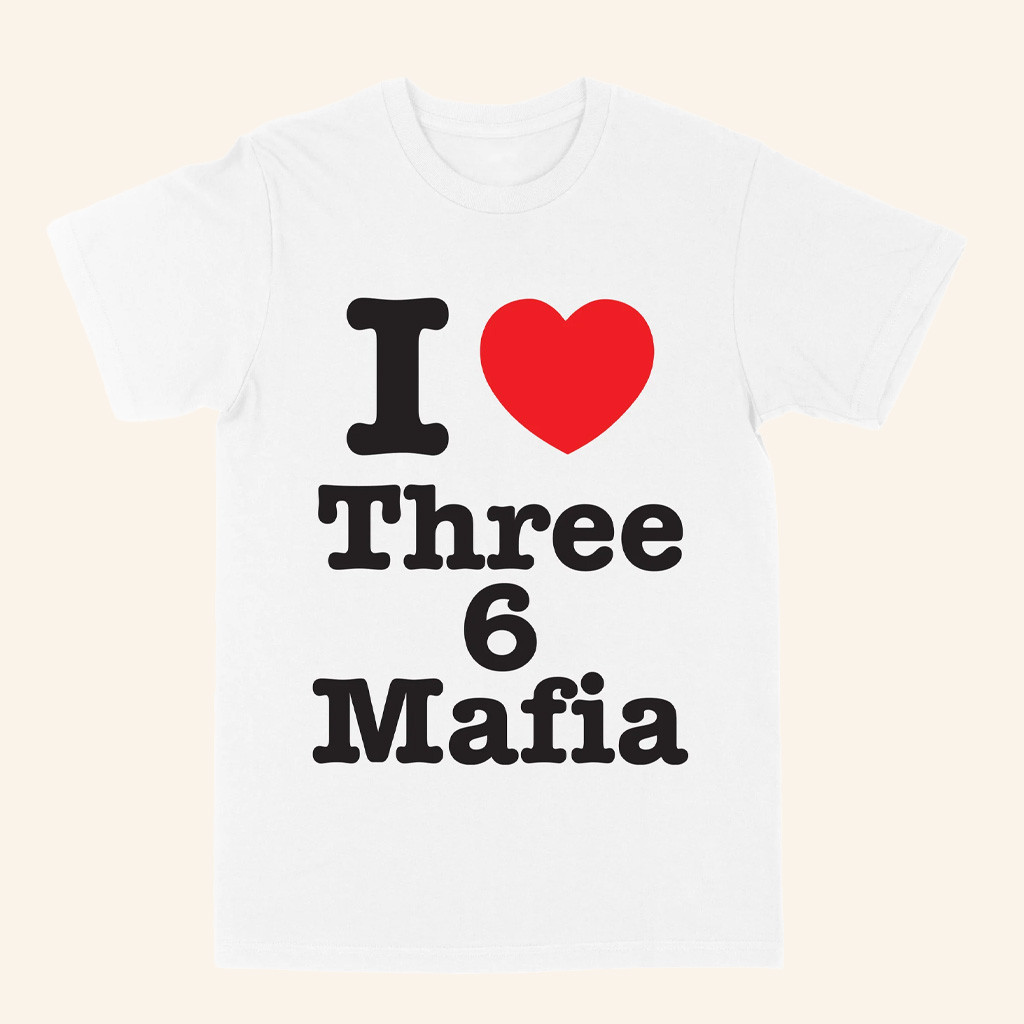Three 6 Mafia Merch I Love Three 6 Mafia T-Shirt Christmas Gifts For Hip Hop Fans