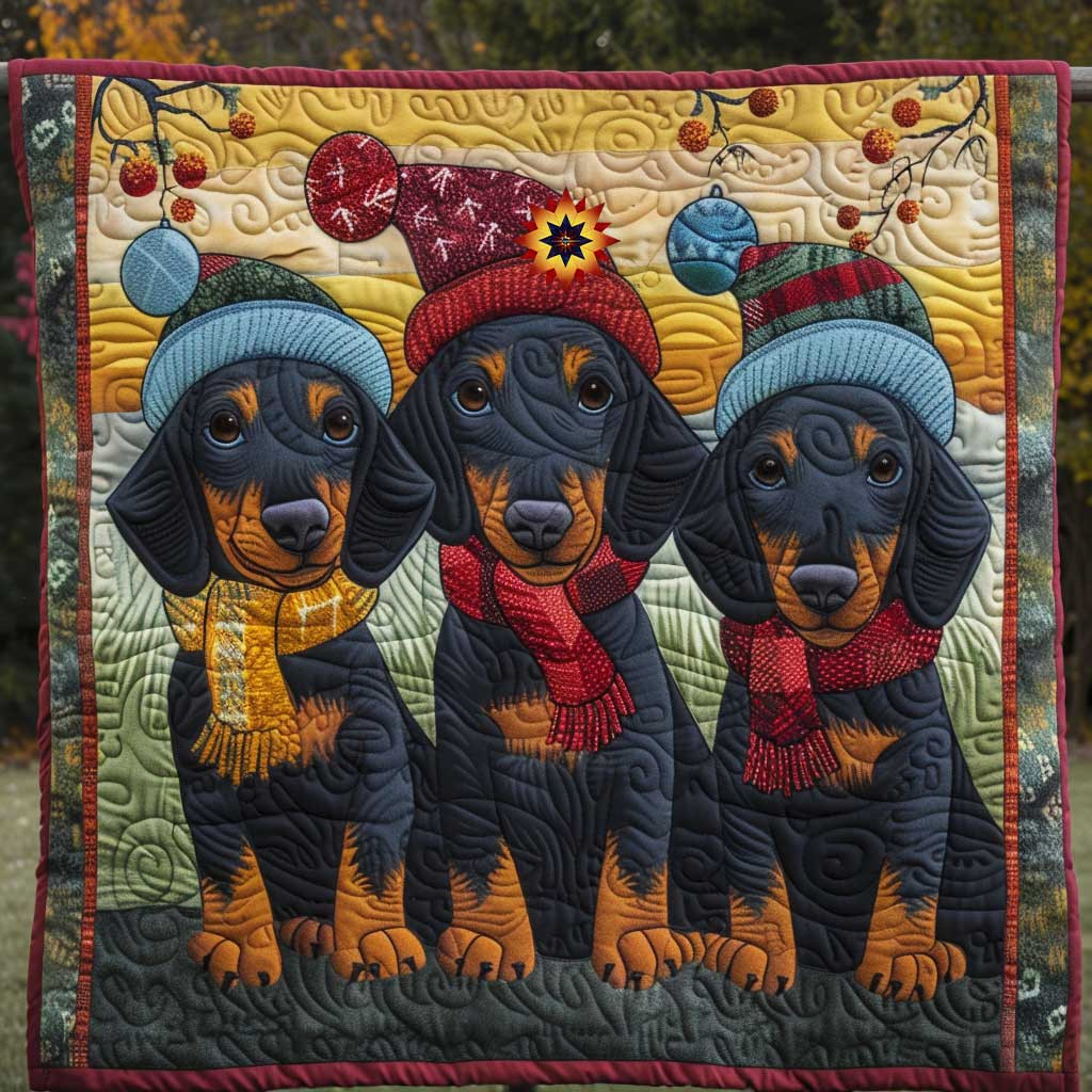 Three Cute Winter Dachshund Nice Sofa Throws Meaningful Christmas Gifts For Wife 