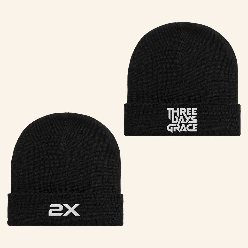 Three Days Grace Merch 2X Tour Beanie Christmas Gifts For Rock Lovers Three Days Grace Merch 2X Tour Beanie Christmas Gifts For Rock Lovers