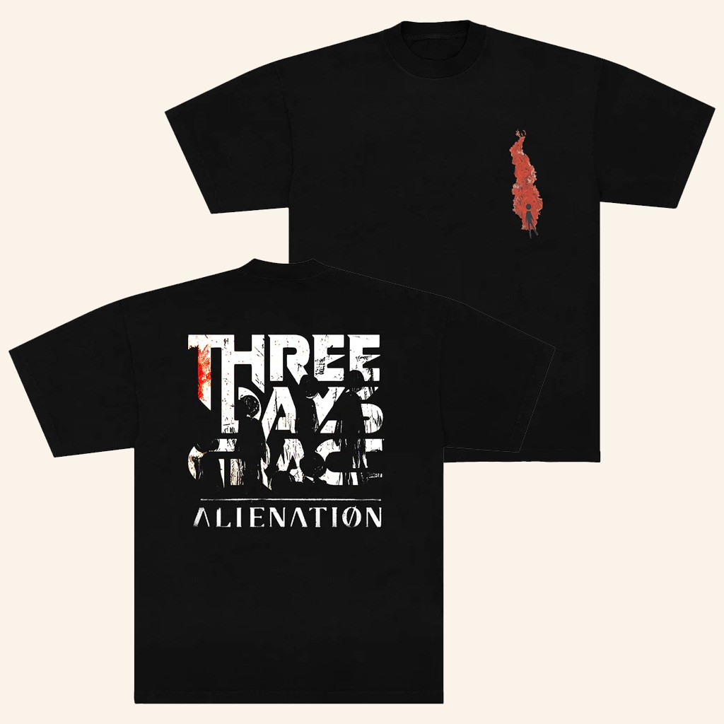 Three Days Grace Merch Alienation Album T-Shirt Gift Ideas For Rock Fans Three Days Grace Merch Alienation Album T-Shirt Gift Ideas For Rock Fans