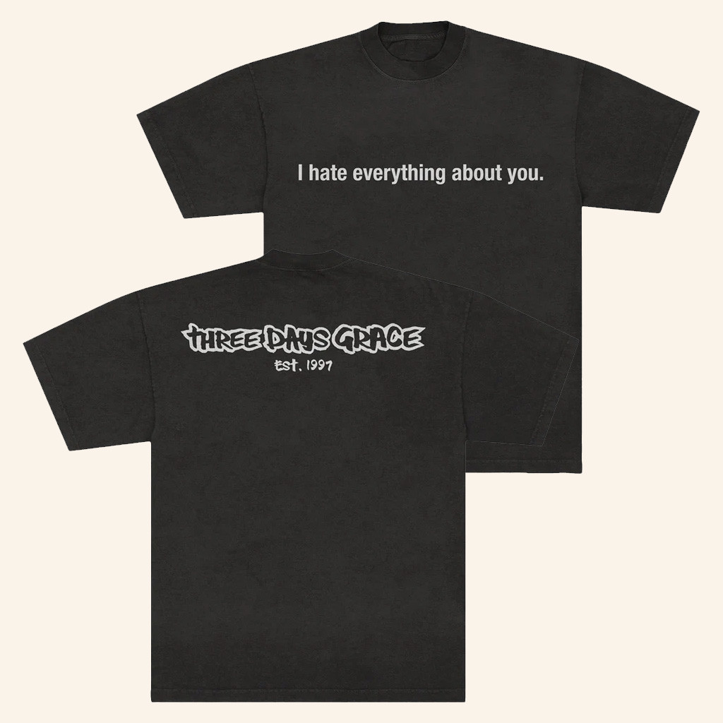 Three Days Grace Merch Everything About You Tour T-Shirt Gifts For Music Lovers Three Days Grace Merch Everything About You Tour T-Shirt Gifts For Music Lovers