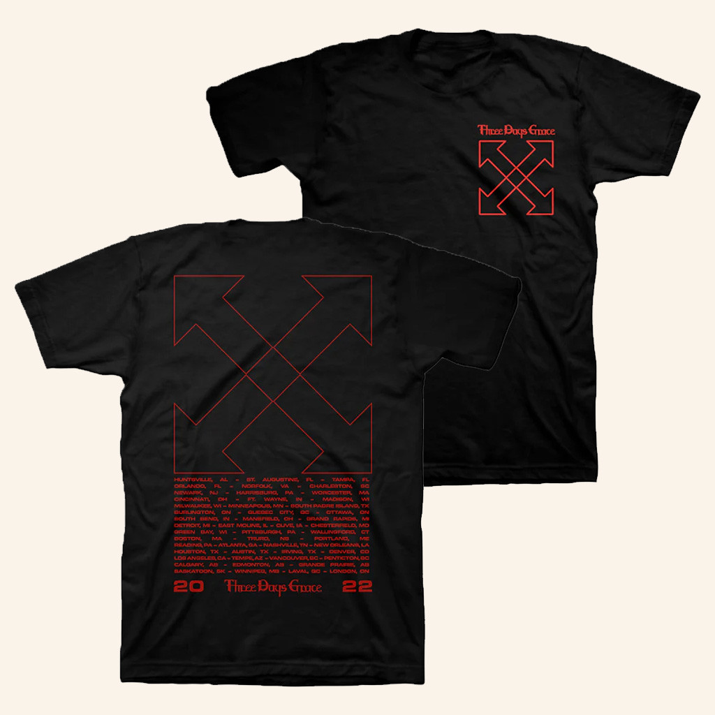 Three Days Grace Merch EXPLOSIONS Arrow Dateback T-Shirt Best Gifts For Music Lovers Three Days Grace Merch EXPLOSIONS Arrow Dateback T-Shirt Best Gifts For Music Lovers