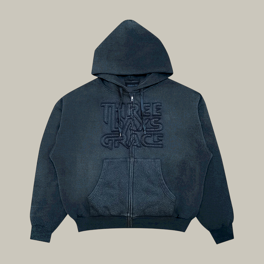 Three Days Grace Zip Hoodie Rock Music Band Apparel Three Days Grace Fan Gift