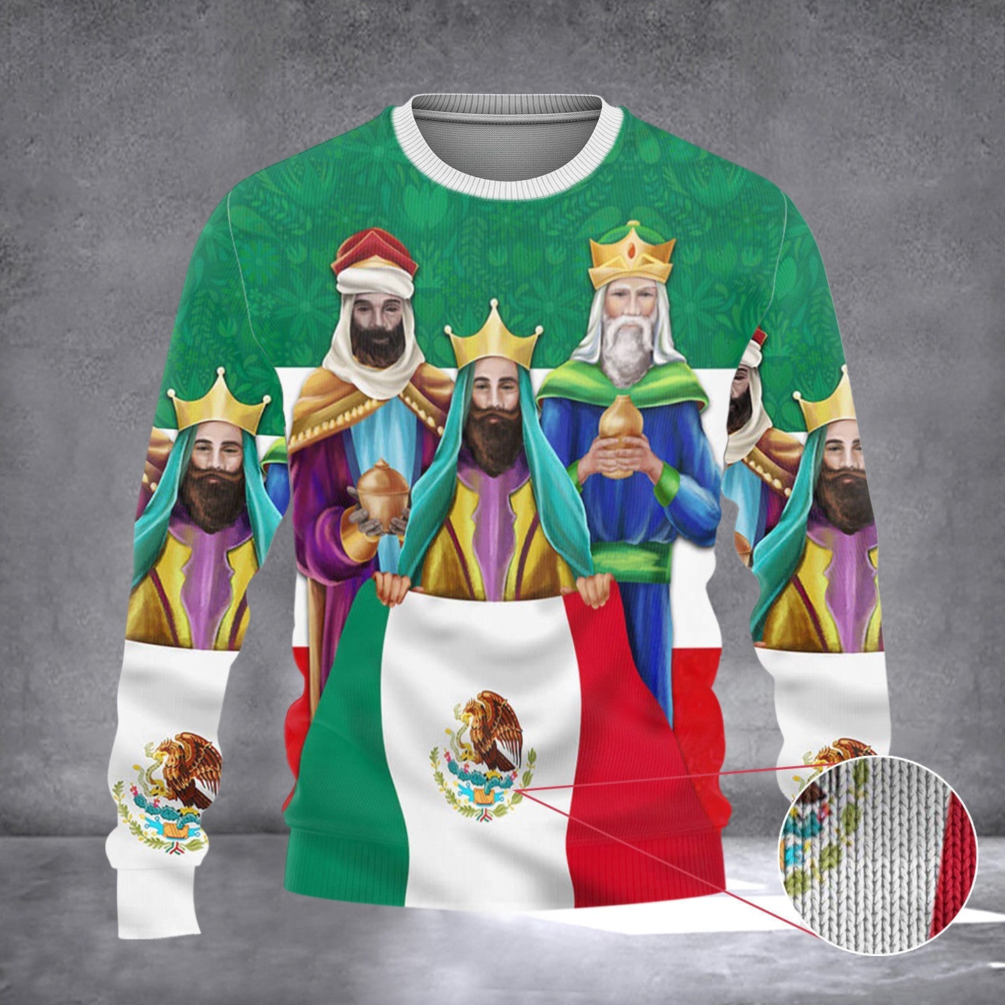 Three Kings Mexico Mexican Sweater Faith Christian Mexican Christmas Gifts For Men Three Kings Mexico Mexican Sweater Faith Christian Mexican Christmas Gifts For Men
