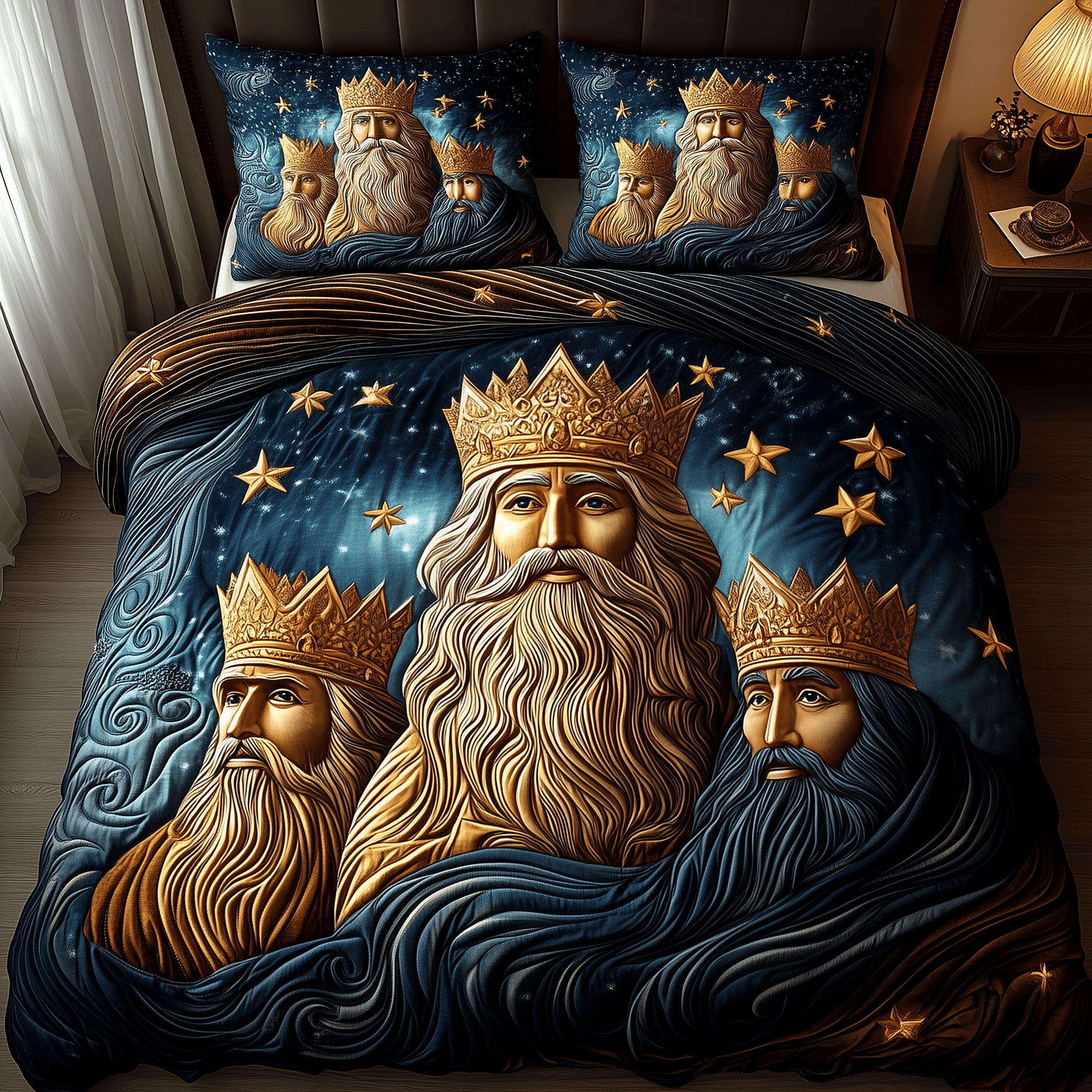 Three Kings Quilted Bedding Set Christian Gifts For Girlfriend