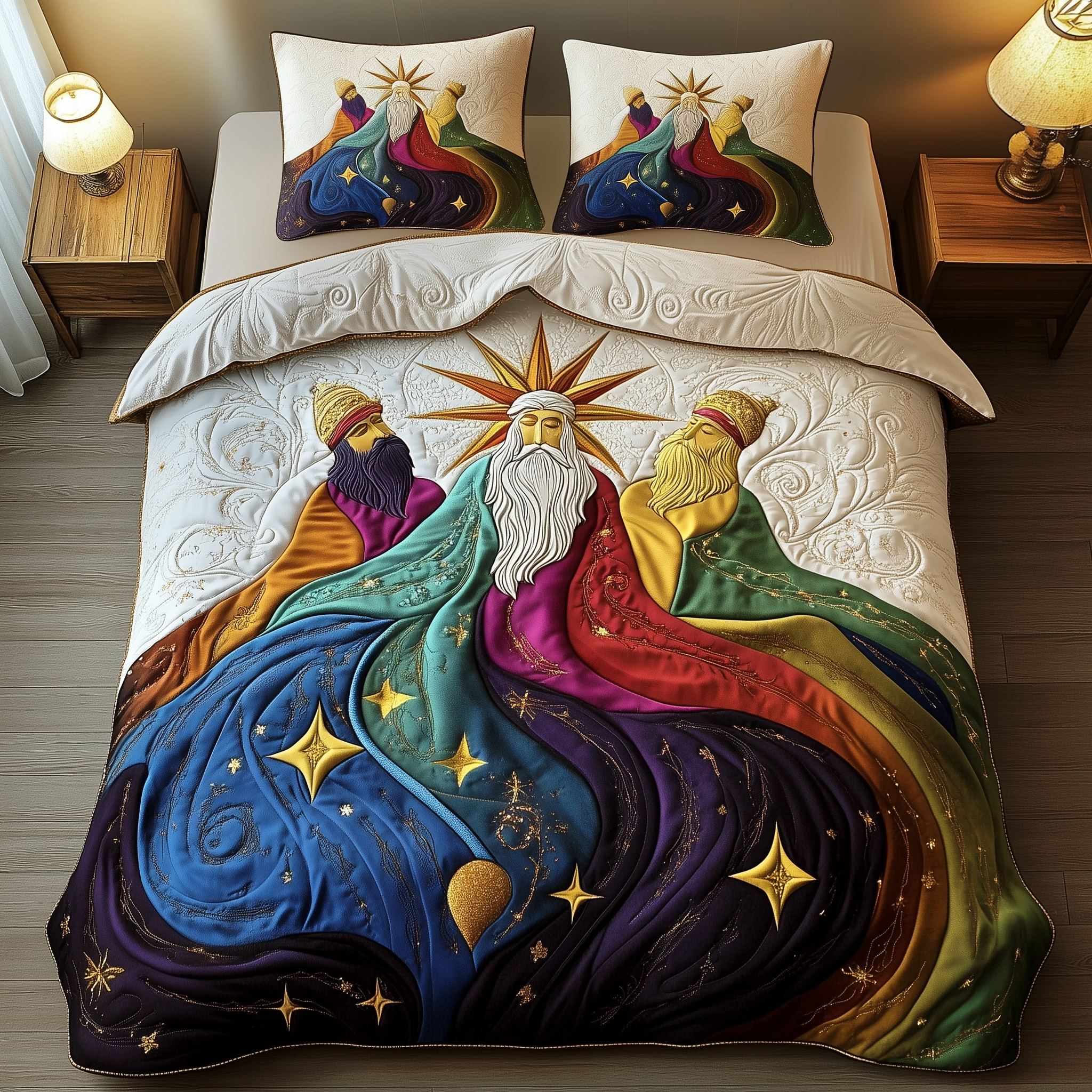 Three Kings Quilted Bedding Set Father'S Day Ideas For Church