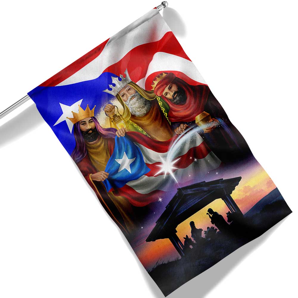 Three Kings Three Wise Men Nativity Of Jesus Puerto Rico Flag