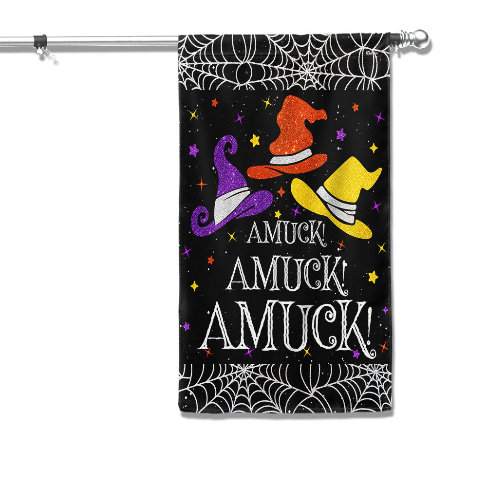 Three Witches Halloween Flag