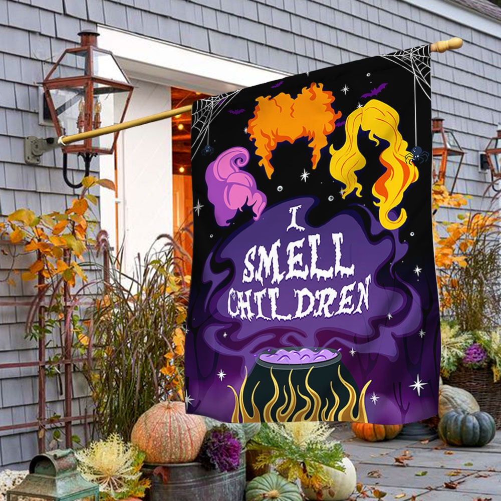 Three Witches Halloween I Smell Children Flag Halloween Gift Ideas For Adults