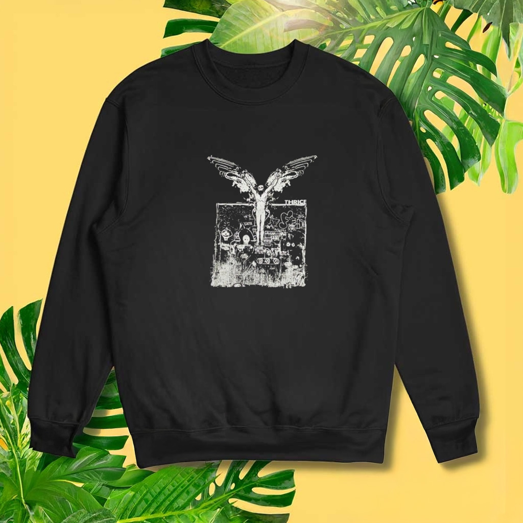 Thrice Band Sweatshirt Post Punk Emo Melodic Hardcore Epitaph Records Fugazi Sweatshirt Thrice Band Sweatshirt Post Punk Emo Melodic Hardcore Epitaph Records Fugazi Sweatshirt