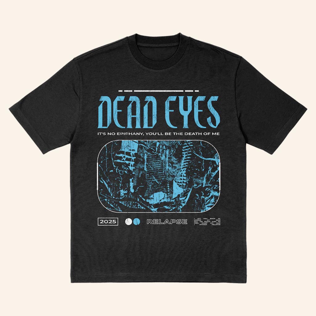 Thriller Records Merch Dead Eyes Relapse Black T-Shirt Birthday Gift For Him