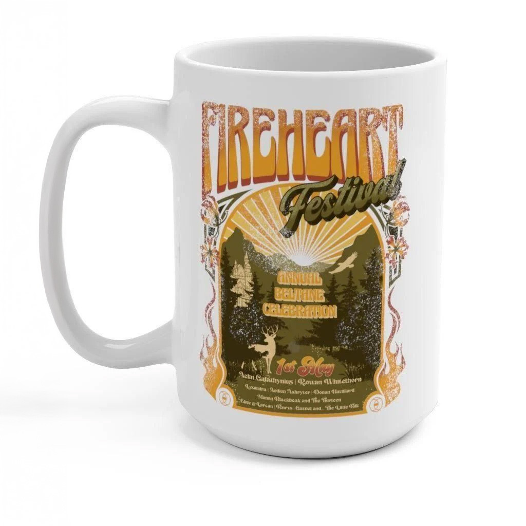 Throne Of Glass Merch Fireheart Festival Mug Best Birthday Gift For Husband Throne Of Glass Merch Fireheart Festival Mug Best Birthday Gift For Husband