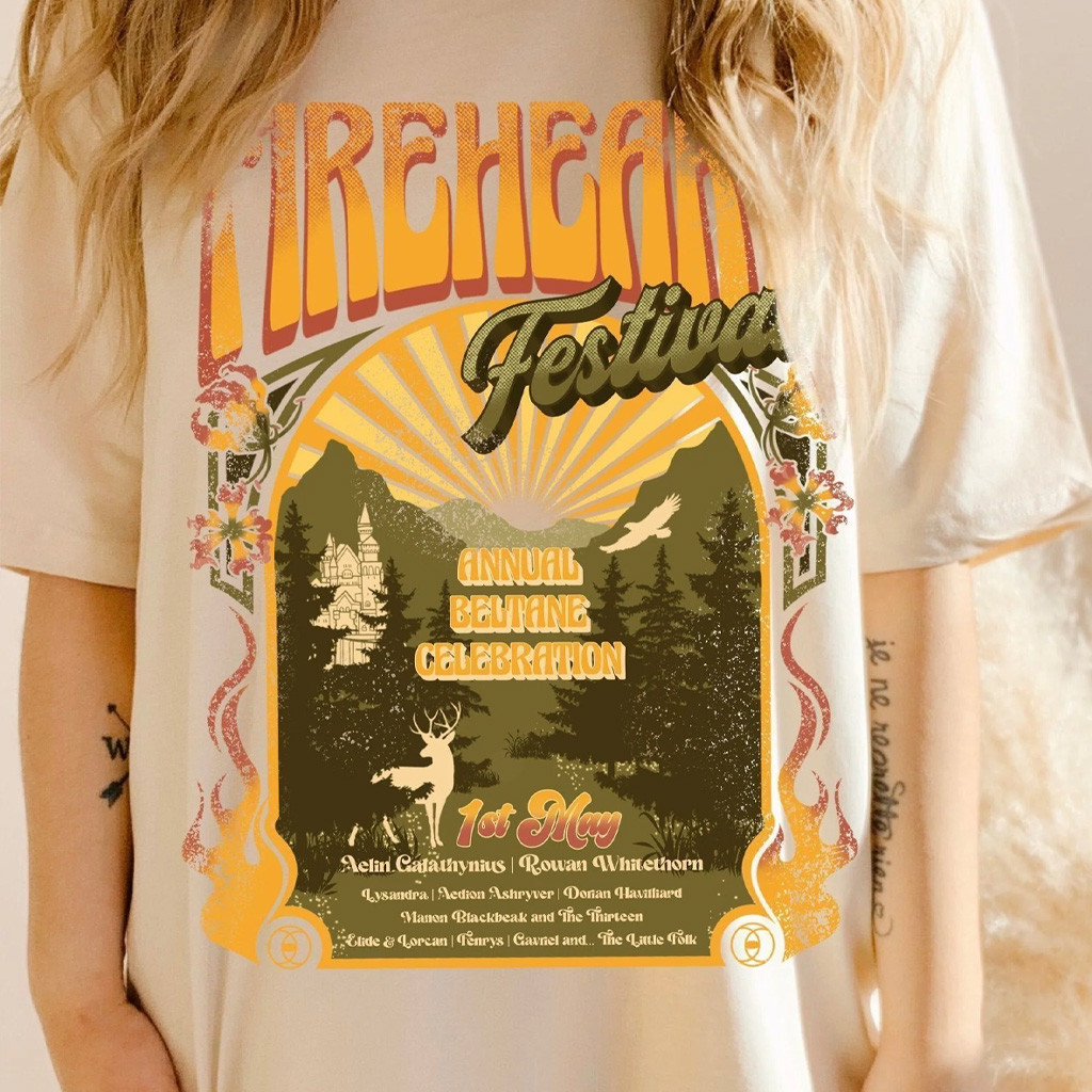 Throne Of Glass Merch Fireheart Festival T-Shirt Best Gifts For Girlfriend Throne Of Glass Merch Fireheart Festival T-Shirt Best Gifts For Girlfriend