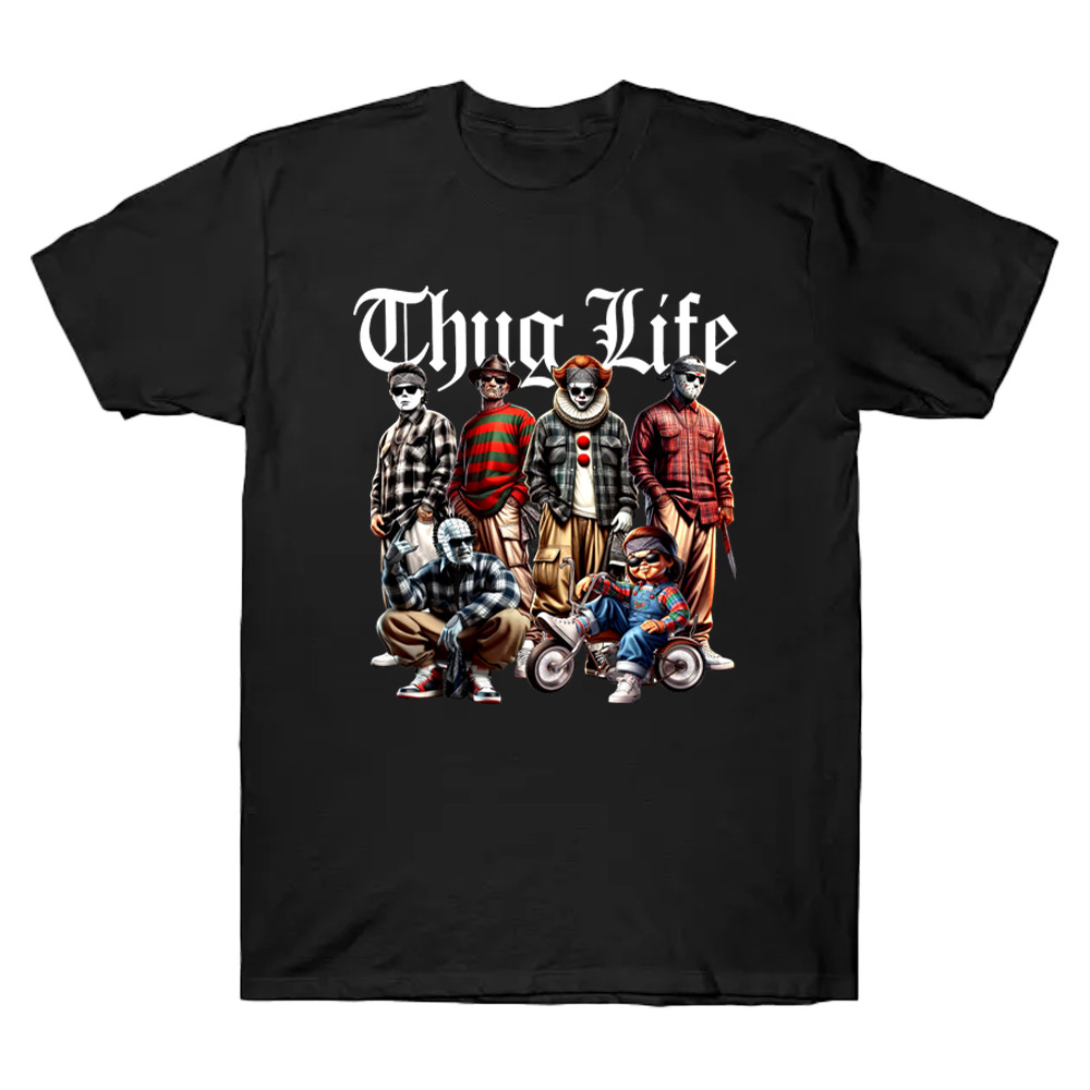 Thug Life Scary Halloween Shirt Friends Horror Movie T-Shirt Gifts For Fan
