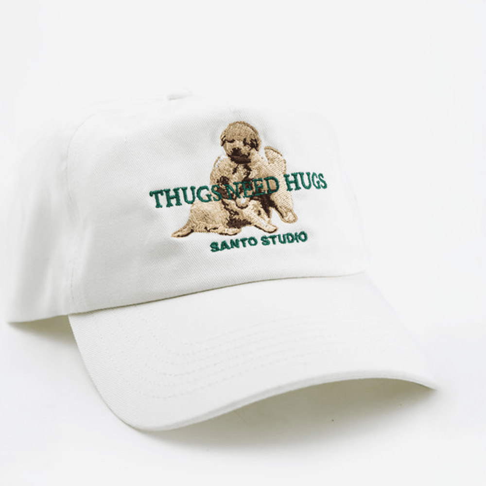 Thugs Need Hugs Hat Santo Studio Puppy Signature Hoodie Good Fathers Day Gifts