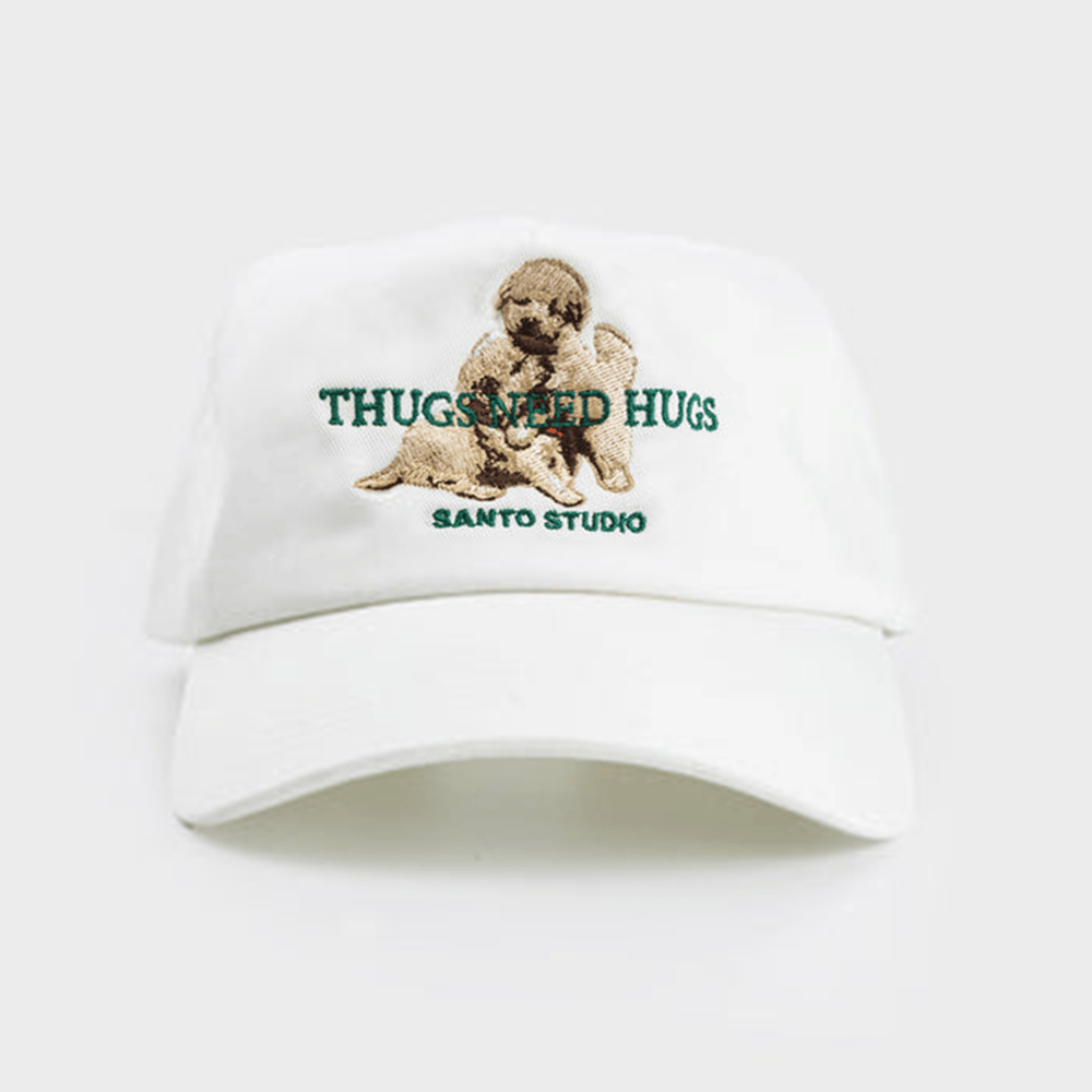Thugs Need Hugs Hat Santo Studio Puppy Signature Hoodie Good Fathers Day Gifts
