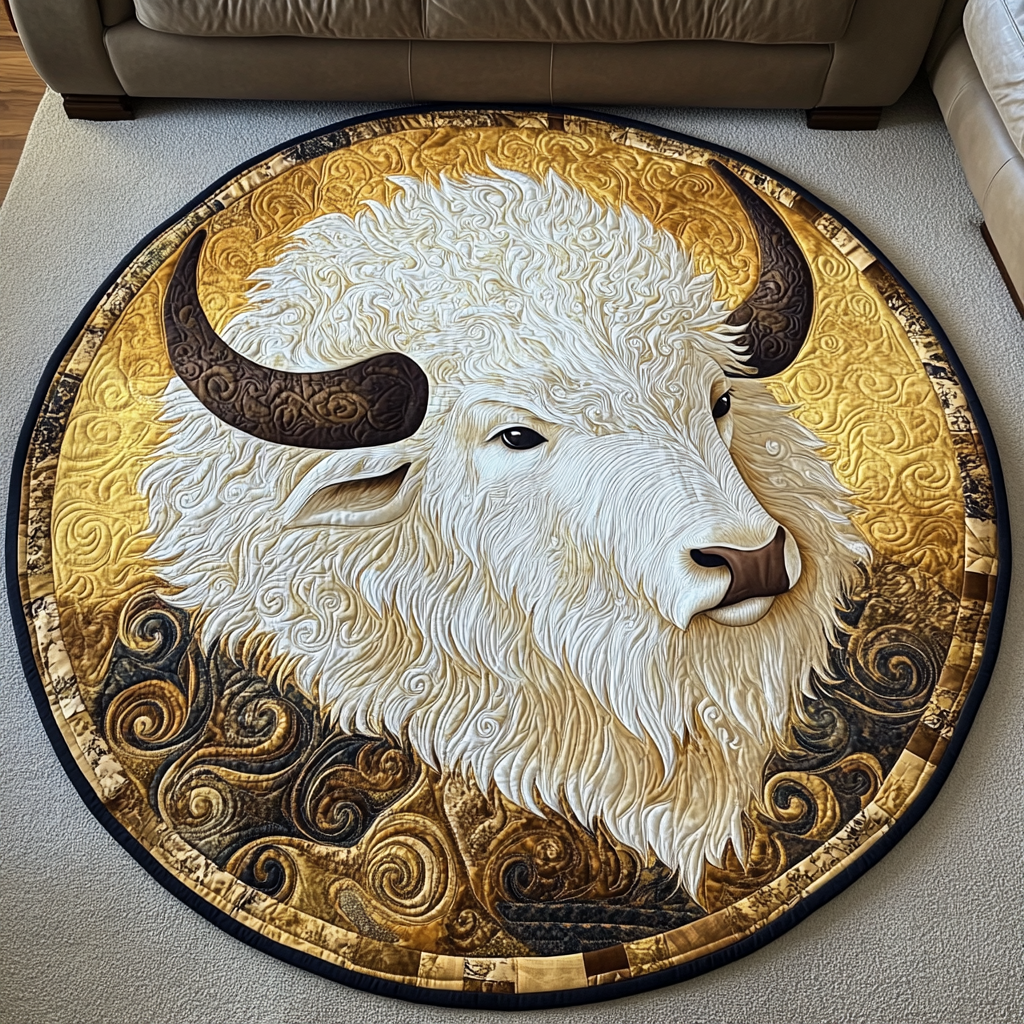 Thunder Hoof Quilted Round Mat Christmas Decor For Entryway Christmas Gift Ideas For Brother And Sister In Law