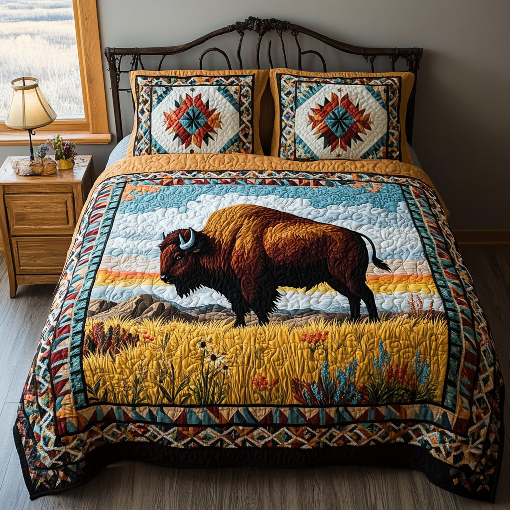 Thunder Plains Quilted Bedding Set Best Comforter Sets Awesome Bison Gifts